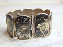 Load image into Gallery viewer, Womens Vintage Estate Sterling Silver Chinese Bracelet 45.2g E4816