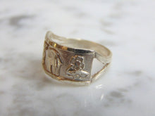 Load image into Gallery viewer, Womens Vintage Estate Sterling Silver Elephant Ring 2.9g E4858