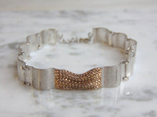 Load image into Gallery viewer, Womens Vintage Estate Sterling Silver Link Bracelet 15.7g E4864