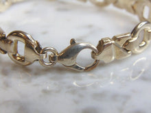 Load image into Gallery viewer, Womens Vintage Estate Sterling Silver Link Bracelet 11.7g E4870