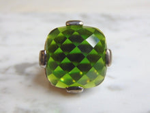 Load image into Gallery viewer, Womens Vintage Estate Sterling Silver Diopside Stone Ring 21.5g E4894
