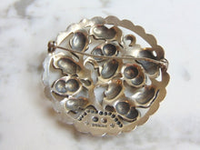 Load image into Gallery viewer, Womens Vintage Estate Sterling Silver Floral Brooch 19.4g E4928