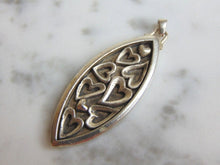 Load image into Gallery viewer, Womens Vintage Estate Sterling Silver Heart Pendant 10g E4932