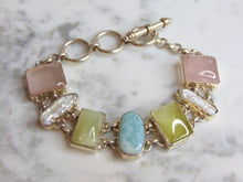 Load image into Gallery viewer, Womens Vintage Estate Sterling Silver Multi Stone Bracelet 41g E4948