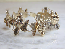 Load image into Gallery viewer, Womens Vintage Estate Sterling Silver Grapes Bracelet 37.6g E4949