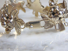 Load image into Gallery viewer, Womens Vintage Estate Sterling Silver Grapes Bracelet 37.6g E4949