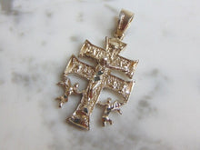 Load image into Gallery viewer, Womens Vintage Estate Sterling Silver Cross Pendant 5.9g E4958