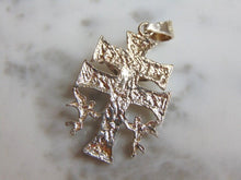 Load image into Gallery viewer, Womens Vintage Estate Sterling Silver Cross Pendant 5.9g E4958