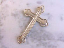 Load image into Gallery viewer, Womens Vintage Estate .925 Sterling Silver Cross Brooch 9.3g E4443