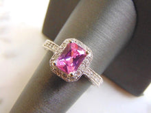 Load image into Gallery viewer, Womens Vintage Estate Sterling Silver Rose Quartz Ring 4.9g E4474