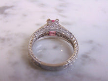 Load image into Gallery viewer, Womens Vintage Estate Sterling Silver Rose Quartz Ring 4.7g E4497