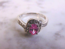 Load image into Gallery viewer, Womens Vintage Estate Sterling Silver Rose Quartz Ring 3.2g E4499