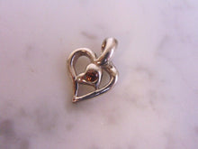 Load image into Gallery viewer, Womens Vintage Estate Sterling Silver Heart Pendant 1.9g #E4506