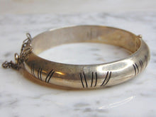 Load image into Gallery viewer, Womens Vintage Estate Sterling Silver Modernist Bracelet 45.8g E5017