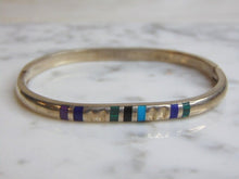 Load image into Gallery viewer, Womens Vintage Estate Sterling Silver Modernist Bracelet 26.6g E5019