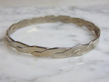 Load image into Gallery viewer, Womens Vintage Estate Sterling Silver Modernist Bracelet 16.3g E5028