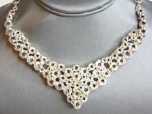 Load image into Gallery viewer, Womens Vintage Estate Sterling Silver Necklace w/ Faux Pearls 75.8g E5035