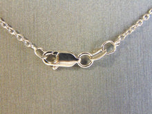 Load image into Gallery viewer, Womens Vintage Estate Sterling Silver CZ Stones Pendant W/ Necklace 5.2g E4515