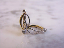 Load image into Gallery viewer, Womens Vintage Estate Sterling Silver Earrings w/ CZ Stones 2.3g #E4537