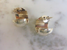 Load image into Gallery viewer, Womens Vintage Estate Sterling Silver Open Hoop Stick Earrings 5.8g E4542