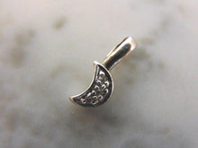 Load image into Gallery viewer, Womens Vintage Estate Sterling Silver Moon Pendant 0.8g E4546