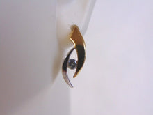 Load image into Gallery viewer, Womens Vintage Estate Sterling Silver Earrings w/ CZ Stones 2.1g #E4554