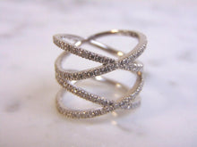 Load image into Gallery viewer, Womens 14K White Gold Diamond Ring 5.6g E2114