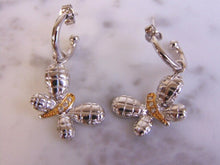 Load image into Gallery viewer, Womens Vintage Estate Sterling Silver Butterfly Earrings 5.6g E4568