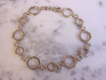 Load image into Gallery viewer, Womens Vintage Estate Sterling Silver Modernist Bracelet 8.3g E4576