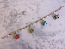 Load image into Gallery viewer, Womens Vintage Estate Sterling Silver Purse Charm Bracelet 20.2g E4577