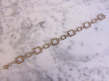 Load image into Gallery viewer, Womens Vintage Estate Sterling Silver Modernist Bracelet 9.4g E4578
