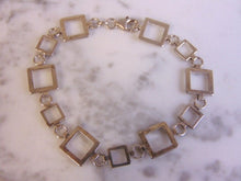 Load image into Gallery viewer, Womens Vintage Estate Sterling Silver Modernist Bracelet 9.4g E4578