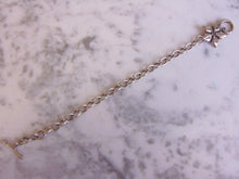 Load image into Gallery viewer, Womens Vintage Estate Sterling Silver Flower Bracelet 19g E4579