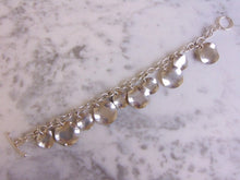 Load image into Gallery viewer, Womens Vintage Estate Sterling Silver Charm Bracelet 25.2g E4581