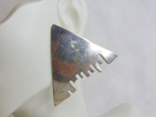 Load image into Gallery viewer, Womens Vintage Estate Sterling Silver Modernist Earrings 12.6g E5075