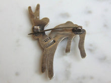 Load image into Gallery viewer, Womens Vintage Estate Sterling Silver Antelope Brooch 8.4g E5090