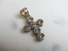 Load image into Gallery viewer, Womens Vintage Estate Sterling Silver Cross Pendant 1.5g E4605
