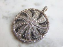 Load image into Gallery viewer, Womens Vintage Estate Sterling Silver CZ Stone Pendant 10.6g E4614