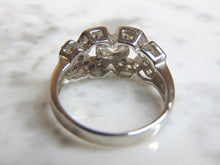 Load image into Gallery viewer, Womens Vintage Estate Sterling Silver CZ Stone Ring 5.5g E4629