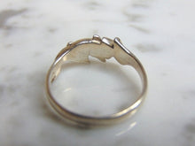 Load image into Gallery viewer, Womens Vintage Estate Sterling Silver Dolphin Ring 2.6g E4630