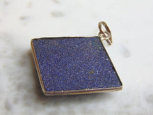 Load image into Gallery viewer, Womens Vintage Estate Sterling Silver Dumortierite Stone Pendant 9.8g E4649