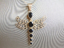 Load image into Gallery viewer, Womens Vintage Estate Sterling Silver Necklace W/ Dragonfly Pendant 14.8g E5131