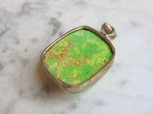 Load image into Gallery viewer, Womens Vintage Estate Sterling Silver Stone Pendant 13.7g E4704