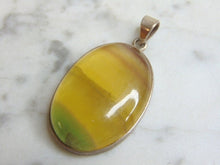 Load image into Gallery viewer, Womens Vintage Estate Sterling Silver Stone Pendant 12.6g E4706