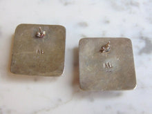 Load image into Gallery viewer, Womens Vintage Estate Sterling Silver Amethyst Earrings 21.8g E5148