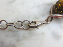 Load image into Gallery viewer, Womens Vintage Estate Sterling Silver Stone Bracelet 17.5g E4736