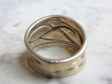 Load image into Gallery viewer, Women&#39;s Vintage Estate Sterling Silver Modernest Ring 6.6g E4757