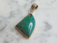 Load image into Gallery viewer, Womens Vintage Estate Sterling Silver Variscite Stone Pendant 8.5g E4761