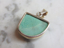 Load image into Gallery viewer, Womens Vintage Estate Sterling Silver Variscite Stone Pendant 8.7g E4771