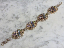 Load image into Gallery viewer, Womens Vintage Estate Sterling Silver Multi Stone Bracelet 43.9g E4789